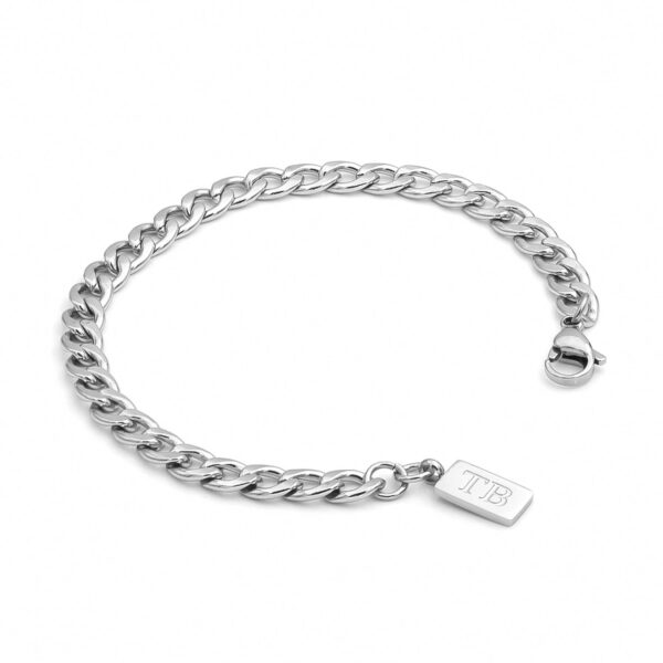 Pulseira para Homem em Aço Inoxidável - marca portuguesa Twobrothers - Pulseira Lynwood - Pulseiras masculinas com estilo - Pulseiras em aço inoxidável para homem