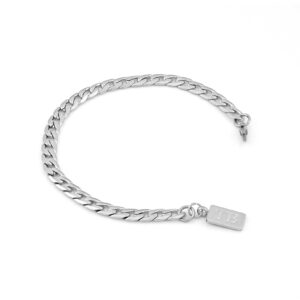 Pulseira para Homem em Aço Inoxidável -Pulseira simples para homem - marca portuguesa Twobrothers - Pulseira Missúri - Pulseiras masculinas com estilo - Pulseiras em aço inoxidável para homem