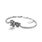 bracelet en acier inoxydable pour femme avec Étoile