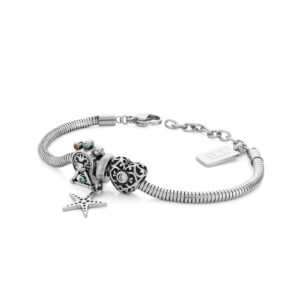 bracelet en acier inoxydable pour femme avec Étoile