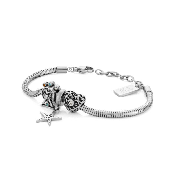 bracelet en acier inoxydable pour femme avec Étoile