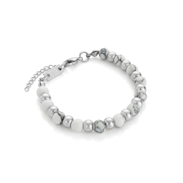bracelet en acier inoxydable pour femme avec avec Pierres de Jaspe