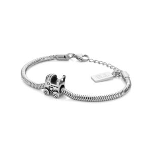 bracelet en acier inoxydable pour femme avec Poussette-Bébé