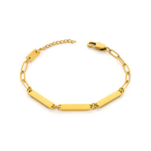 bracelet en acier inoxydable doré pour femme Maggia