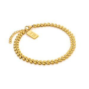 bracelet en acier inoxydable argenté pour femme Margherita