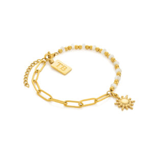 bracelet en acier inoxydable pour femme Soleil