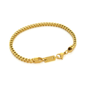 Bracelet doré pour Homme en acier inoxidable Naples