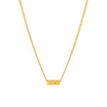 Collier pour femme en acier inoxydable doré Minimal Personnalisable