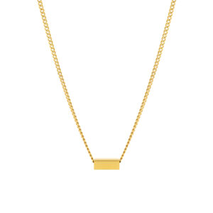 Collier pour femme en acier inoxydable doré Minimal Personnalisable