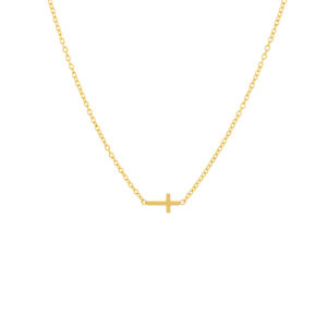 Collier pour femme en acier inoxydable doré teresa
