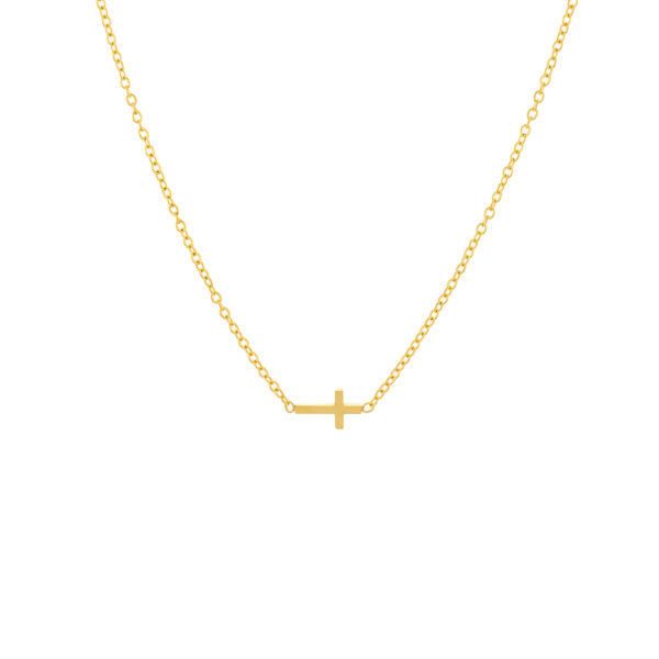 Collier pour femme en acier inoxydable doré teresa