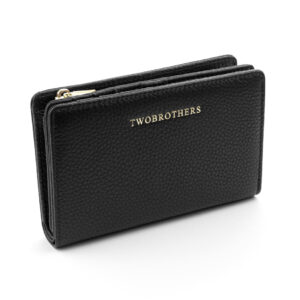 portefeuille pour femme Brenda en cuir véritable avec une texture granuleuse