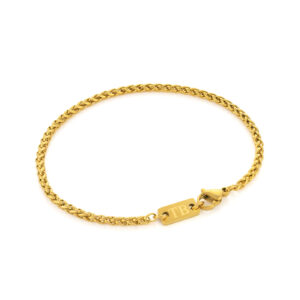 Bracelet doré pour Homme en acier inoxidable lincoln