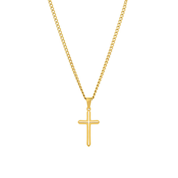 Collier en acier inoxidable doré por homme Yorktown