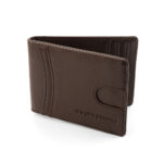 Portefeuille en cuir marron pour Homme Brooklyn
