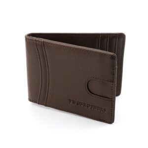 Portefeuille en cuir marron pour Homme Brooklyn