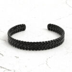 Bracelet Jonc Noir Hollywood – Image 3