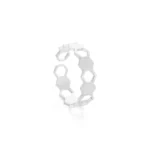 Bague pour femme en acier inoxydable – Modèle Caroline