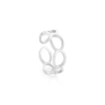 Bague pour femme en acier inoxydable argenté – Modèle Vivian