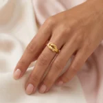 Bague dorée pour Femme Charlotte – Image 2