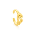Bague pour femme en acier inoxydable doré – Modèle Charlotte