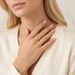 Bague dorée pour Femme Charlotte – Image 4