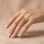 Bague dorée pour Femme Evelyn – Image 2