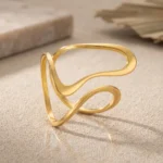 Bague dorée pour Femme Evelyn – Image 5