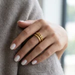 Bague dorée pour Femme Hannah – Image 4