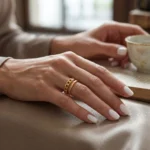 Bague dorée pour Femme Hannah – Image 5