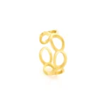 Bague pour femme en acier inoxydable doré – Modèle Vivian