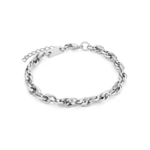 bracelet bianca pour femme en acier inoxydable argente