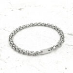 Bracelet argenté pour Homme Delmar – Image 3