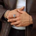 Bracelet argenté pour Homme Delmar – Image 2