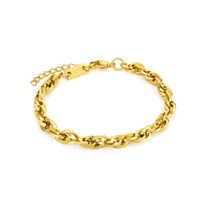 bracelet bianca en acier inoxydable doré por femme