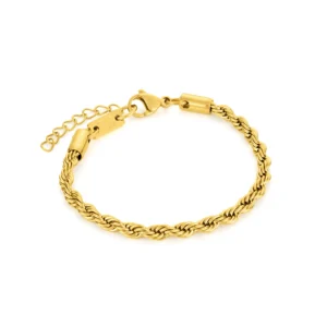 bracelet princetown en acier inoxydable dore pour femme