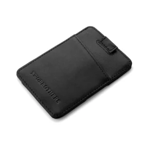 Porte-cartes en cuir noir avec protection RFID modele montana